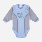 Набір дитячих боді 2 шт для новонароджених для хлопчика Tup Tup T21B246-BN02 62 см Білий/Блакитний (5901845287401) - зображення 3