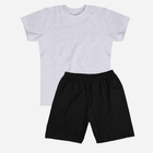 Дитячий комплект (футболка + шорти) для хлопчика Tup Tup SP200CH-1010 116 см Білий/Чорний (5907744051921) - зображення 1