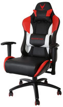 Fotel gamingowy Varr Silverstone Black-Red (5907595439558) - obraz 1
