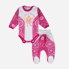 Дитячий комплект (боді + повзунки) для дівчинки Tup Tup T22B106-2200 86 см Білий/Рожевий (5901845294058) - зображення 1