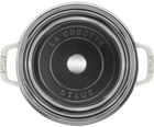 Каструля чавунна кругла Staub La Cocotte зі скляною кришкою білий трюфель 3.8 л (40506-589-0) - зображення 2
