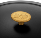 Каструля чавунна овальна Ballarini Bellamonte з кришкою чорна 4.5 л (75003-545-0) - зображення 5