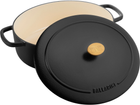 Каструля чавунна овальна Ballarini Bellamonte з кришкою чорна 4.5 л (75003-545-0) - зображення 7