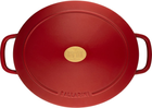 Garnek żeliwny owalny Ballarini Bellamonte z pokrywką czerwony 7.5 l (75003-568-0) - obraz 7