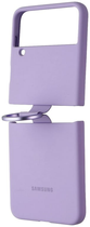 Etui plecki Samsung Silicone Cover with ring do Galaxy Flip 4 Lavender (8806094622454) - obraz 2