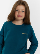 Дитячий спортивний костюм (світшот + штани) для дівчинки Tup Tup 101402-3210 104 см Бірюзовий (5907744490737) - зображення 4