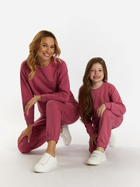 Дитячий спортивний костюм (світшот + штани) для дівчинки Tup Tup 101409-2000 116 см Темно-рожевий (5907744491451) - зображення 3