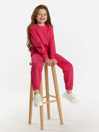Дитячий спортивний костюм (світшот + штани) для дівчинки Tup Tup 101410-2200 134 см Малиновий (5907744491581) - зображення 4