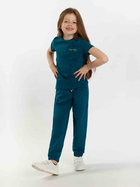 Дитяча футболка для дівчинки Tup Tup 101500-3210 110 см Бірюзова (5907744499877) - зображення 1