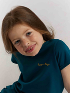 Дитяча футболка для дівчинки Tup Tup 101500-3210 128 см Бірюзова (5907744499907) - зображення 3