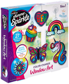 Zestaw dla dziecięcej kreatywności Cra-z-Art Shimmer 'n Sparkle Color Change Window Art (0884920179851) - obraz 1
