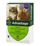Адвантейдж капли от блох для котов 4-8 кг, 4 пипетки