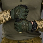 Плотные беспалые Перчатки Mechanix Logo с защитными резиновыми накладками и вставками TrekDry олива размер 2XL - изображение 3