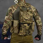 РПС в сборе с рюкзаком / Ременно-плечевая система Attack с сетчатой подкладкой пиксель - изображение 3