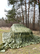 Маскировочная сетка 8х12м для автомобиля, пикапа, внедорожника и техники "Листья зелёные №2" - изображение 8