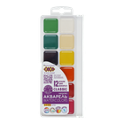 Акварель 12 кольорів CLASSIC без пензлика ZB.6584