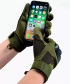 Тактичні рукавички Combat Touch Touchscreen військові Койот M - зображення 9