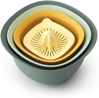 Кухонный набор Brabantia (122262) Tasty : миски 1,5 и 3,2 л, дуршлаг 2,4 л, соковыжималка, мерный стакан 0,5 л