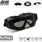 Тактичні окуляри 2E Hawk WS Black Anti-fog + сумка + 3 лінзи (2E-TGGWS-BK) - изображение 2