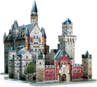 3D Puzzle Wrebbit 3D Zamek Neuschwanstein 890 elementów (0665541020056) - obraz 2