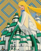 Картина по номерам Ideyka KHO2604 Берегиня Свято-Троицкого Собора ©mosyakart, 40*50см