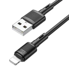 Кабель HOCO X83 Victory USB to Lightning 1 метр черный (6931474770868)