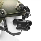 Монокулярный прибор ночного видения на шлем NVG30 Wi-Fi 940nm с креплением на шлем и аккумулятором (Черный) - изображение 1
