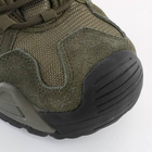 Мужские демисезонные кроссовки с текстильной подкладкой и резиновой подошвой олива размер 45 - изображение 4
