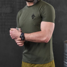 Потовідвідна чоловіча футболка Bayraktar coolmax з принтом "Welcome" олива розмір S - зображення 3