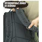 Рюкзак тактический штурмовой на 40л с системой MOLLE, черный - изображение 13