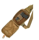 Сумка M-Tac Sling Pistol Bag Elite Hex із липучкою Multicam/Coyote - зображення 2