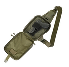 Сумка M-Tac Sling Pistol Bag Elite Hex із липучкою Ranger Green - зображення 4