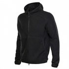 Куртка M-Tac Lite Microfleece Hoodie Black Розмір S - зображення 1