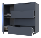 Комод Doros GС1 Графит 100х38,1х81,2 см