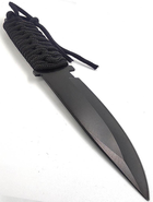 Тактический Нож Avalanche с Чехлом Черный 18 см с Плетеной Рукоятью Туристический Охотничий Рыболовный Походный - изображение 7