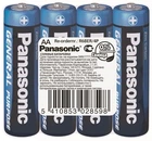 Panasonic Батарейка GENERAL PURPOSE вугільно-цинкова AA(R6) плівка, 4 шт.