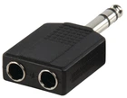 Сплиттер Jack 6.3 (папа) / 2 Jack 6.3 (мама) Stereo Black