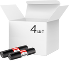 Упаковка пакетів для сміття PRO service Optimum LD 160 л 4 рулони по 10 шт. Чорних (16118203)