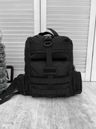 Рюкзак слинг тактический 15 литров black ЛГ7192 - изображение 10