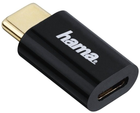 Adapter Hama micro-USB - USB Type-C M/M Black (4047443338549) - obraz 1