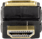 Adapter kątowy Hama HDMI - HDMI M/F 90 degree Black (4047443393098)