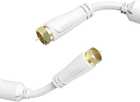 Kabel antenowy Hama Koaksjalny-F - Koaksjalny-F M/M 100DB 10 m White (4047443434081)