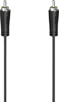 Kabel Hama RCA-jack - RCA-jack Digital M/M 1.5 m Black (4047443438430) - obraz 1