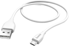 Kabel Hama micro-USB - USB Type A M/F 0.2 m White (4047443365910) - obraz 1