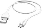 Kabel Hama micro-USB - USB Type A M/F 0.2 m White (4047443365910)