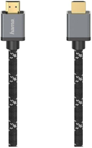 Kabel Hama HDMI - HDMI 8K M/M 2 m Grey (4047443438959) - obraz 1