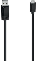 Kabel Hama USB 2.0 Type A - micro-USB M/M 0.75 m Black (4047443443700) - obraz 1