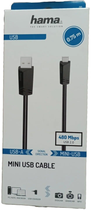 Kabel Hama USB Type A - USB Type B M/M 0.75 m Black (4047443443687)