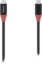 Kabel Hama USB 4.0 Gen3 Type C M/M 0.8 m Black (4047443458483) - obraz 1