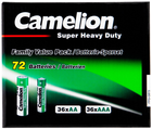 Батарейки Camelion FPG-GB72 Super Heavy Duty Green 36AA+36AAA 72 шт (10197200-01) - зображення 1